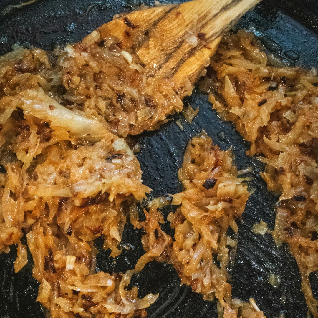 Caramelized Onion Breakfast Burrito