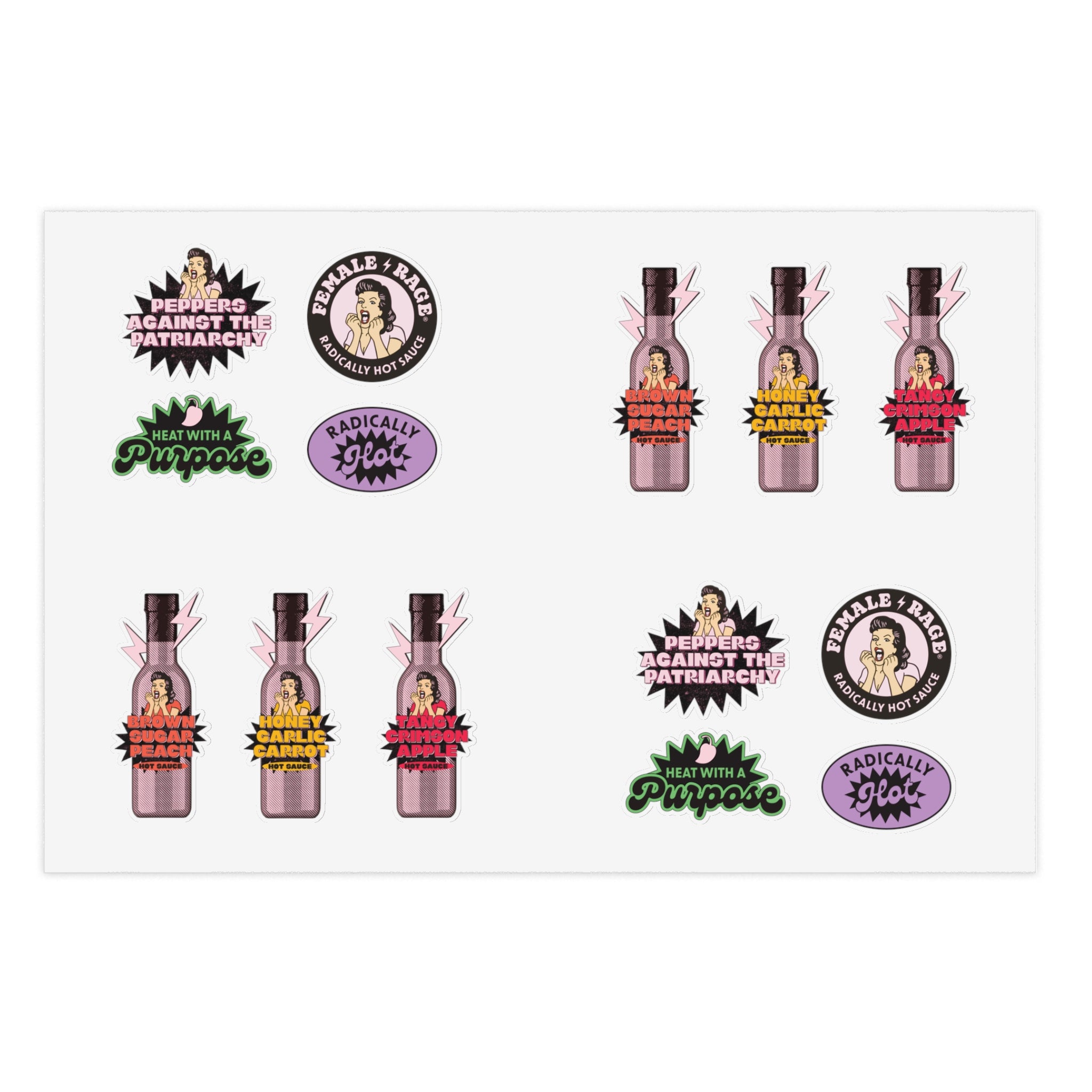 Female Rage Sticker Pack