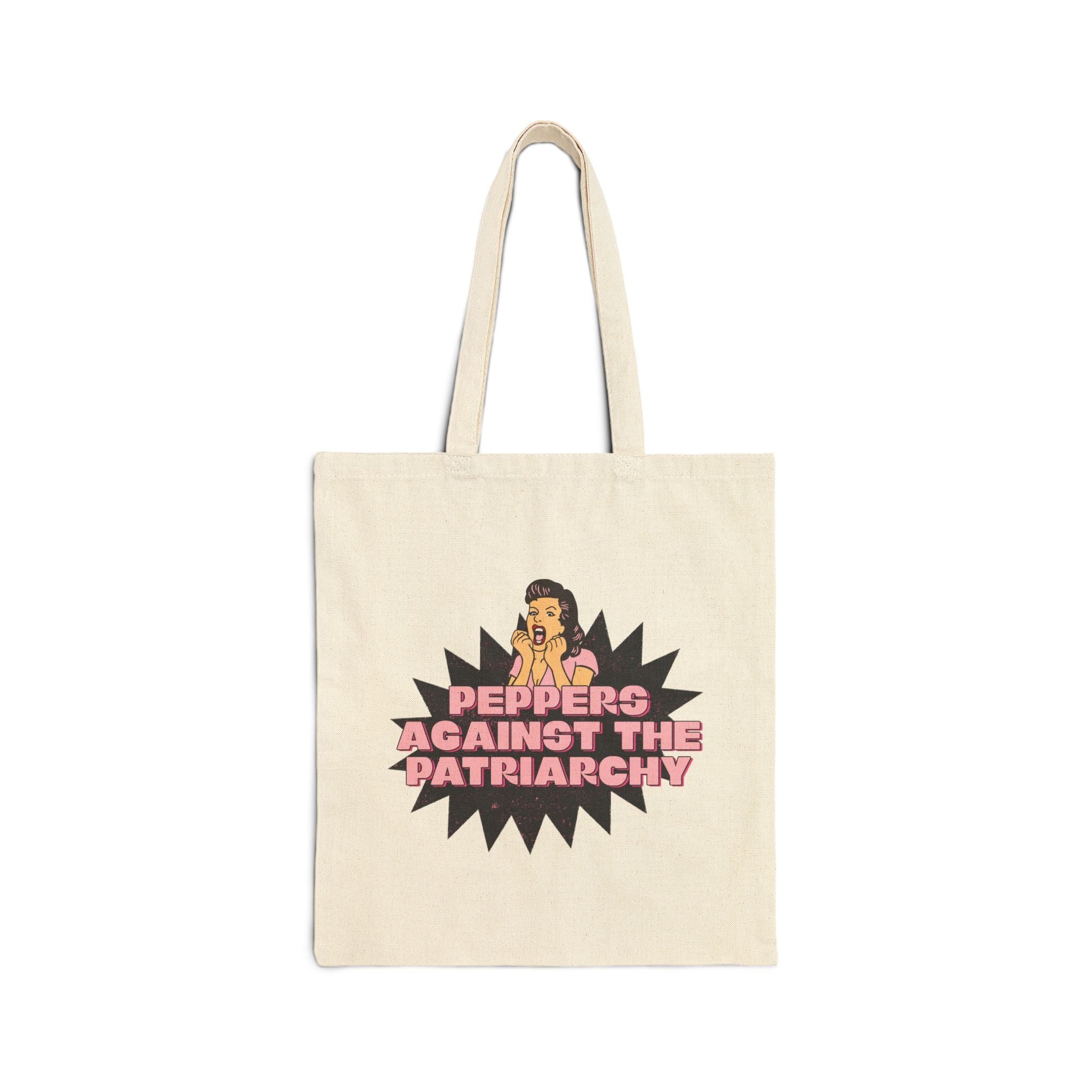 Peppers Against the Patriarchy Canvas Tote Bag