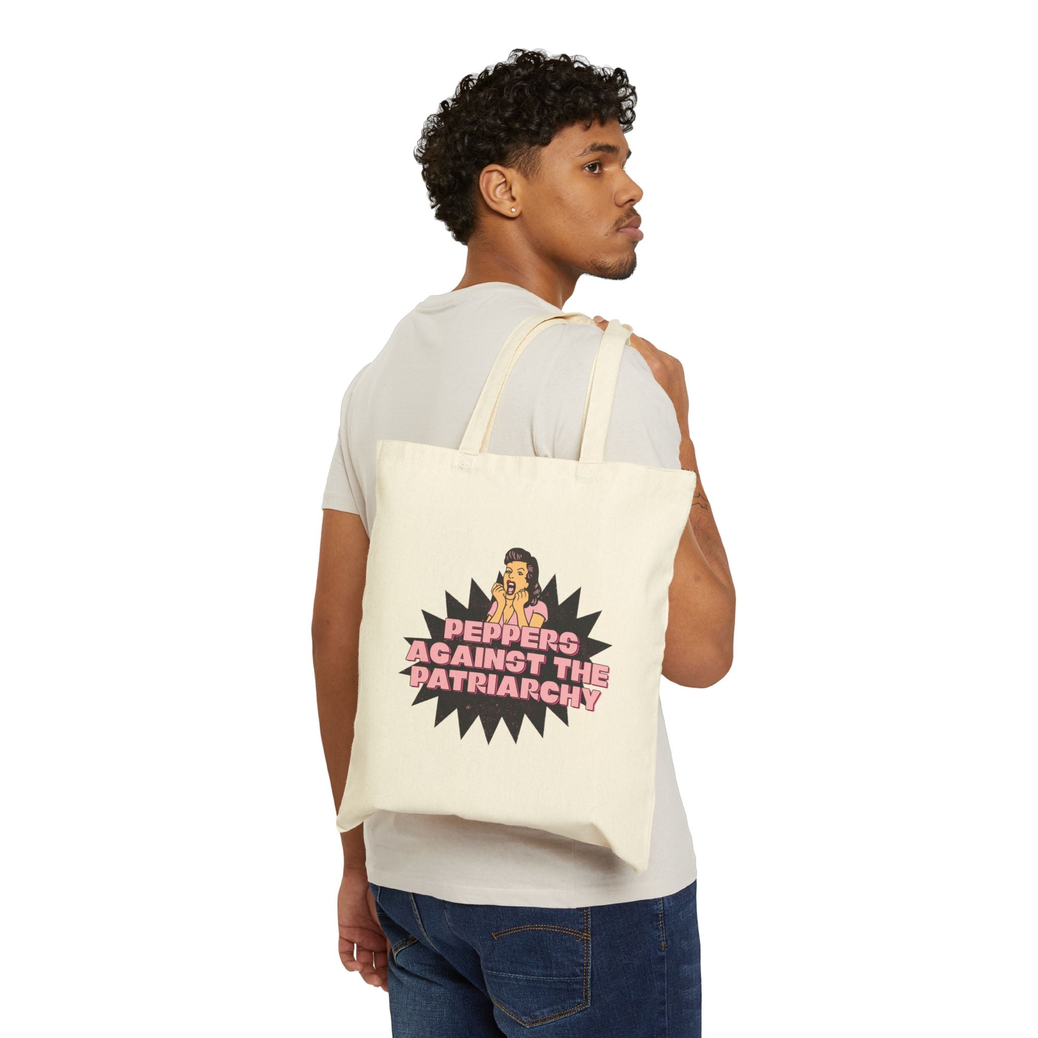 Peppers Against the Patriarchy Canvas Tote Bag
