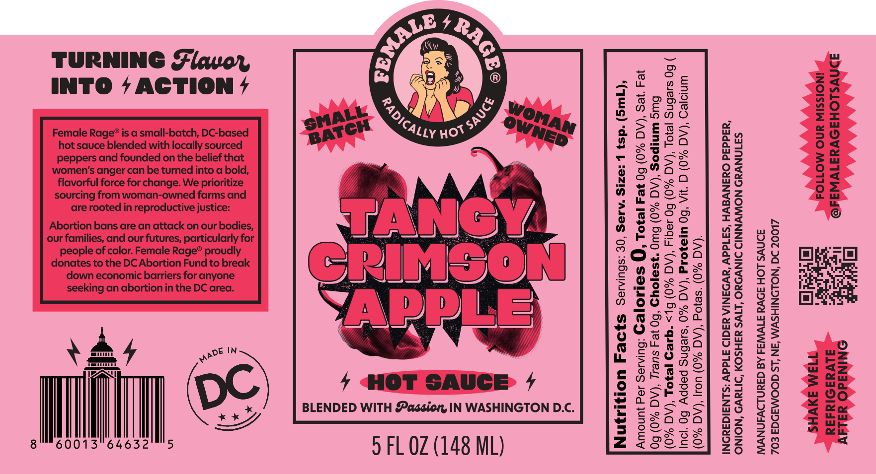 Tangy Crimson Apple Hot Sauce