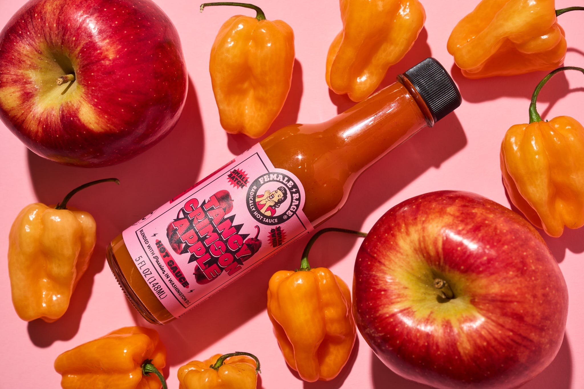 Tangy Crimson Apple Hot Sauce